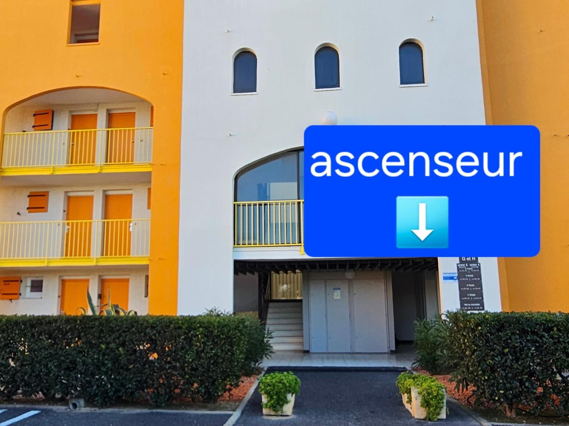 Appartement Vue Mer,Acces Direct Plage,Fibre,Clim,Parking Public Gratuit Le Barcares Ngoại thất bức ảnh